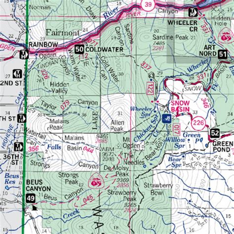 uinta wasatch cache national forest|wasatch mountain range map.